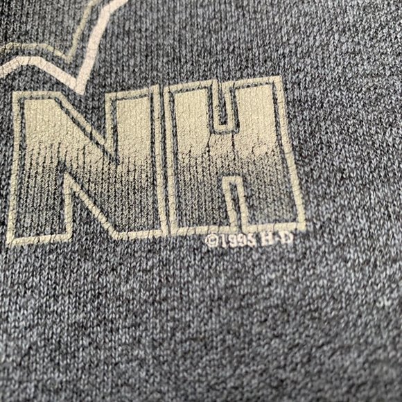 VTG Harley Davidson New Hampshire 1995 Gray Sweatshirt M‎ Made In USA Live Free - Picture 6 of 15
